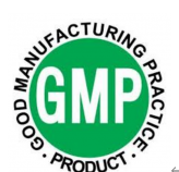 GMP — Good Manufacturing Practice certified